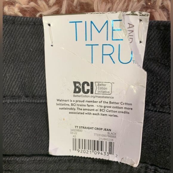 NWT Time and Tru S:16 stretch straight leg crop jean - Picture 2 of 5